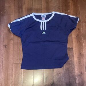 Adidas Vintage Women’s Navy Blue Shirt